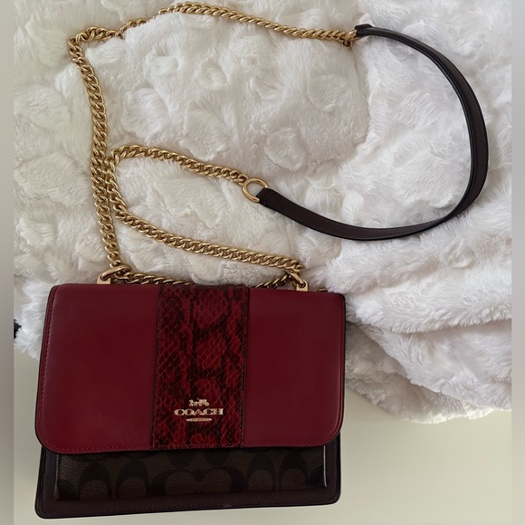 Coach Klare Crossbody Colorblock Signature Canvas Chain/leather strap - Picture 10 of 11